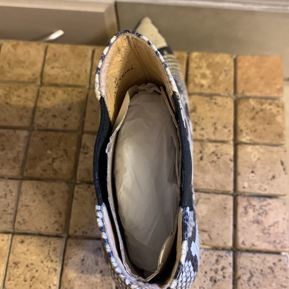 Joie Snake Print Leather Booties - Picture 8 of 11